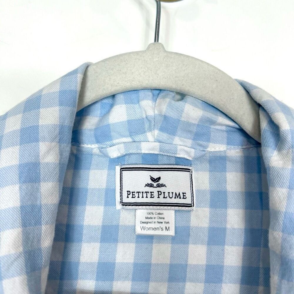 Blue Checkered Women's Robe - Picture 2 of 13